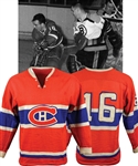 Henri Richards 1961-62 Montreal Canadiens Game-Worn Wool Jersey - Team Repairs! - Photo-Matched!