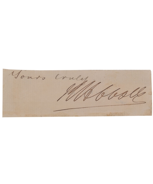 Canadian Prime Minister Sir John Abbott Signed Cut Signature - 3rd Prime Minister of Canada / Deceased 1893