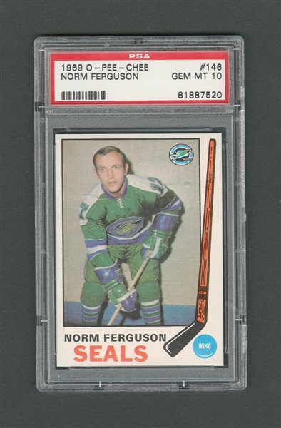 1969-70 O-Pee-Chee Hockey Card #146 Norm Ferguson - Graded PSA 10 - Highest Graded!
