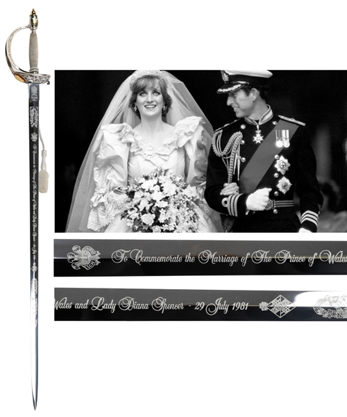 July 29th 1981 Wilkinson Limited-Edition Sword Produced for the Royal Wedding of Lady Diana Spencer and the Prince of Wales (39") 