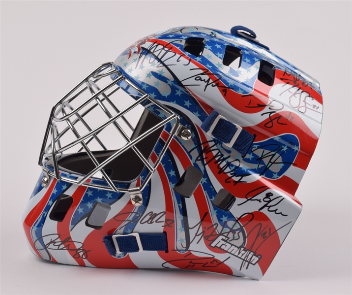 Team USA 2014 Winter Olympics Team-Signed Full Size Goalie Mask