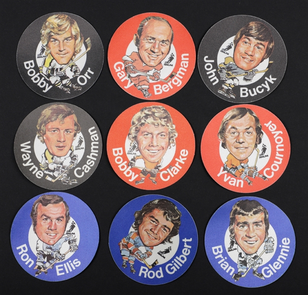 1973-74 Macs Milk Hockey Complete 30-Sticker Set