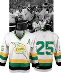 Dennis Owchars Mid-1980s Thunder Bay Twins Game-Worn Jersey, Track Suit and Allan Cup Jackets (2)