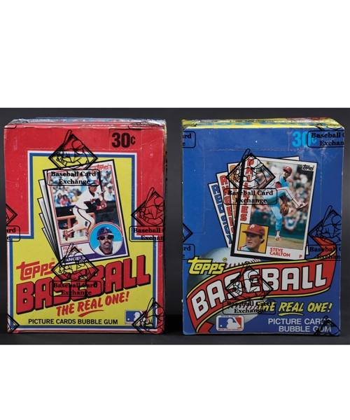 1983 and 1984 Topps, 1981 Donruss and 1983 Donruss Hall of Fame Greats Baseball Wax Boxes - All BBCE Certified