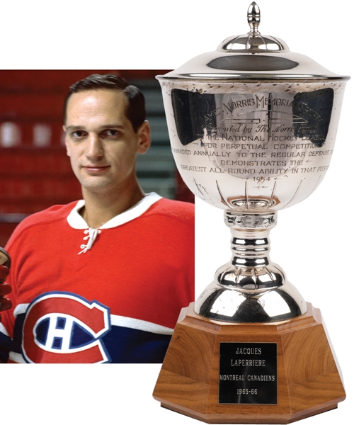 Jacques Laperrieres 1965-66 Montreal Canadiens James Norris Memorial Trophy from His Personal Collection (12 ½”) 