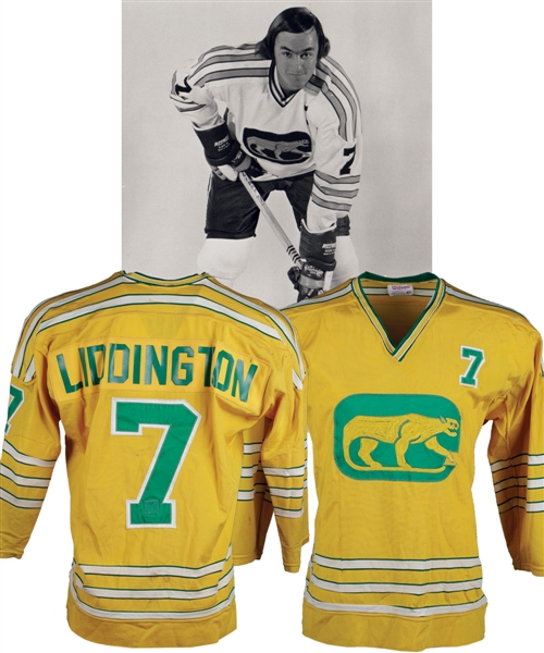 Bob Liddingtons 1973-74 WHA Chicago Cougars Game-Worn Jersey