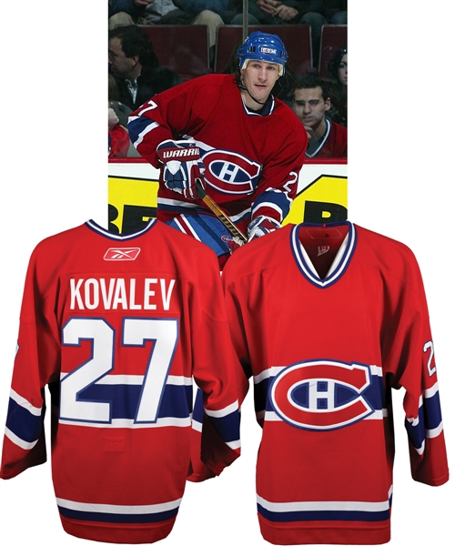 Alexei Kovalevs 2006-07 Montreal Canadiens Game-Worn Jersey - Photo-Matched!