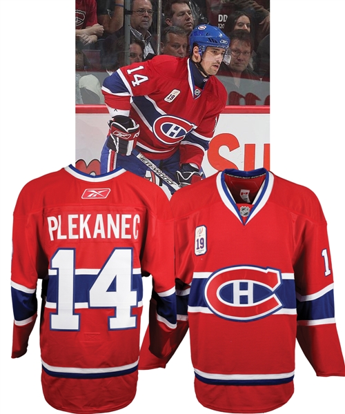 Tomas Plekanecs 2007-08 Montreal Canadiens "Larry Robinson Jersey Retirement Night" Game-Worn Jersey