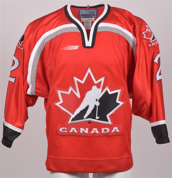 Sommer Wests 1998-99 Team Canada WNT - U22 Game-Worn Red Jersey with LOA