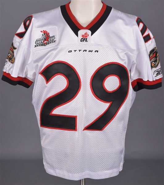 George McCulloughs 2004 Ottawa Renegades Game-Worn Jersey - 2004 Grey Cup Patch!