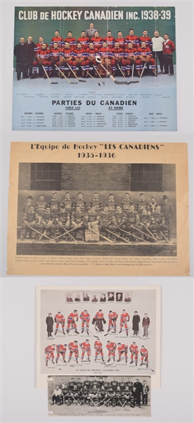 Montreal Canadiens 1915-16 to 1945-46 Team Photo/Picture Collection of 11