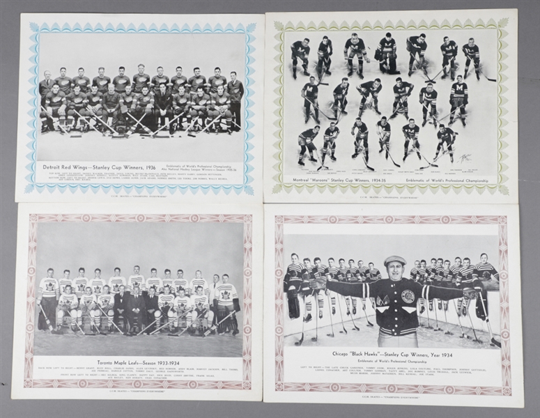 1933-34, 1934-35 and 1935-36 CCM Team Picture and Player Picture Collection of 17