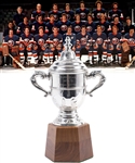 Bryan Trottiers 1978-79 New York Islanders Clarence Campbell Bowl Championship Trophy with Family LOA (11")