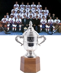 Bryan Trottiers 1980-81 New York Islanders Clarence Campbell Bowl Championship Trophy with Family LOA (11")