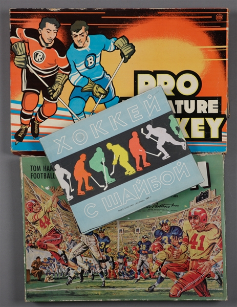 Vintage 1930s-60s Multi-Sport Board Game Collection of 9