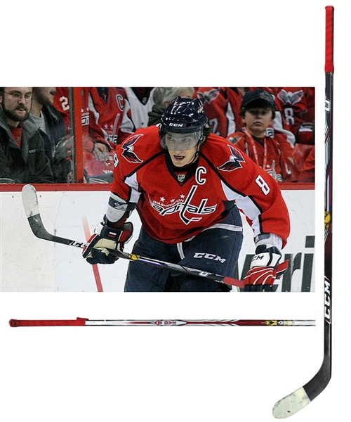 Alexander Ovechkins 2010-11 Washington Capitals CCM Game-Used Stick