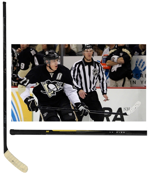 Evgeni Malkins 2011-12 Pittsburgh Penguins Easton Game-Used Stick - Art Ross and Hart Memorial Trophies Season!