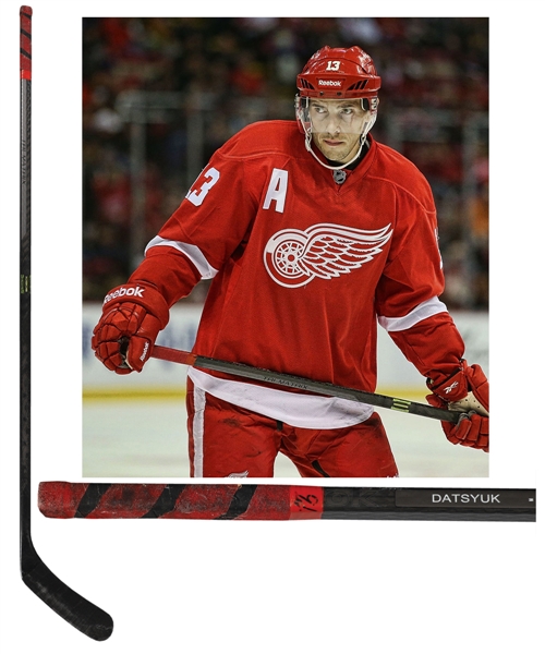 Pavel Datsyuks 2013-14 Detroit Red Wings Reebok Game-Used Stick