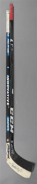 Niklas Kronwalls 2014 Sochi Olympics Team Sweden and Sergei Gonchars Late-1990s Team Russia Game-Used Sticks