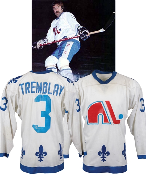 J.C. Tremblays 1978-79 WHA Quebec Nordiques Game-Worn Jersey