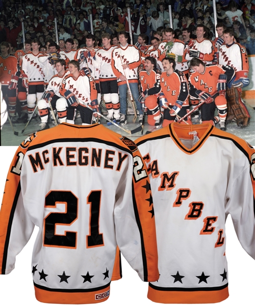 Tony McKegneys 1985 NHL All-Star Game Campbell Conference Game-Issued Jersey