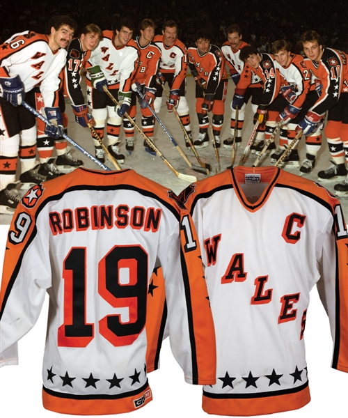 Larry Robinsons 1986 NHL All-Star Game Wales Conference Game-Worn Captains Jersey
