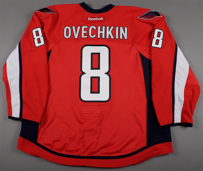 ovechkin game worn jersey