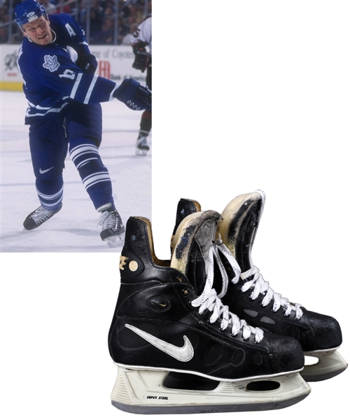 Mats Sundins 1996-97 Toronto Maple Leafs Nike Game-Used Skates - 41-Goal Season!