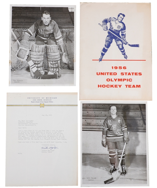1956 Winter Olympics Team USA Hockey Team Collection with Photos, Numerous Interesting Documents and More! 