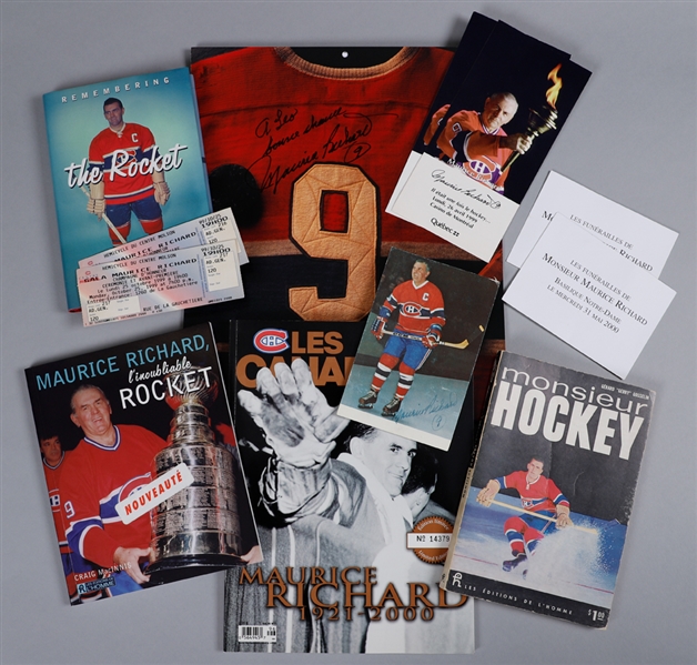 Maurice "Rocket" Richard Montreal Canadiens Large Memorabilia Collection
