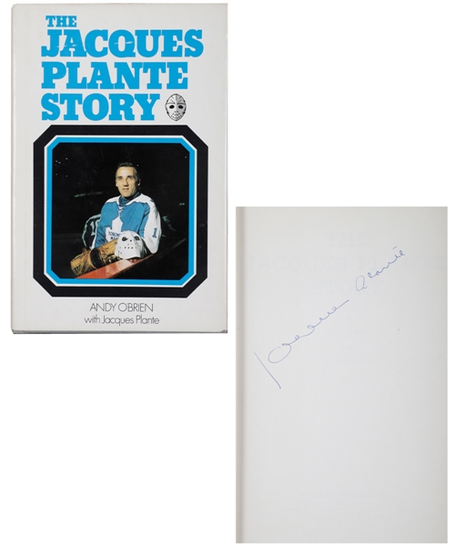 Deceased HOFer Jacques Plante Signed 1972 "The Jacques Plante Story" Book with PSA/DNA LOA
