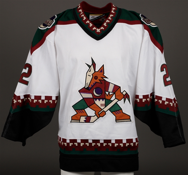 David Cullens 1999-2000 Phoenix Coyotes Game-Issued Jersey with Team LOA
