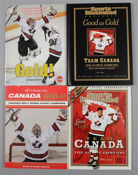 Team Canada 2002 Winter Olympics Gold Medal Champions Womens Hockey Team Multi-Signed Books/Publications (4)