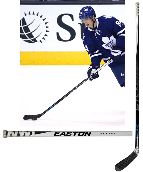 Mitch Marners 2015-16 Toronto Maple Leafs Easton Stealth Signed Game-Used Pre-Season Stick with Family LOA