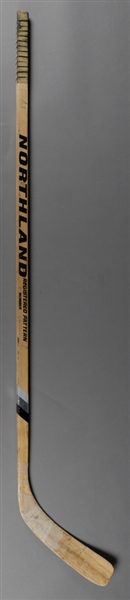 Mike "Shakey" Waltons 1977-78 Vancouver Canucks Game-Used Team-Signed Stick by 20+ Including Walton, Ridley and Maniago