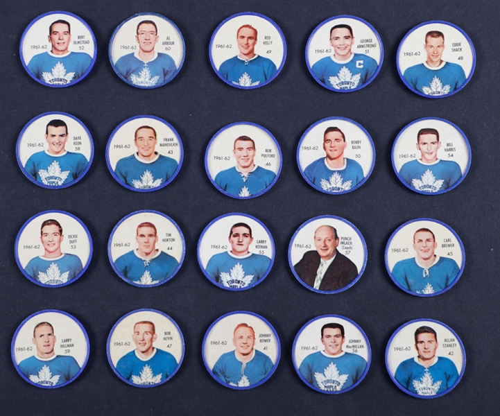 1961-62 Shirriff Hockey Coin Complete Set of 120