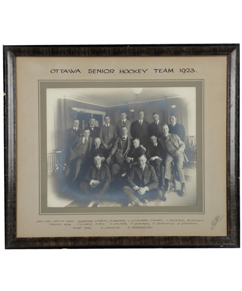 Ottawa Senators 1922-23 Team Photo Featuring 8 Hall of Fame Members – Stanley Cup Champions! (13" x 15")