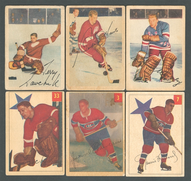 1953-54 Parkhurst Hockey Near Complete Set (99/100) and 1954-55 Parkhurst Hockey Complete 100-Card Set