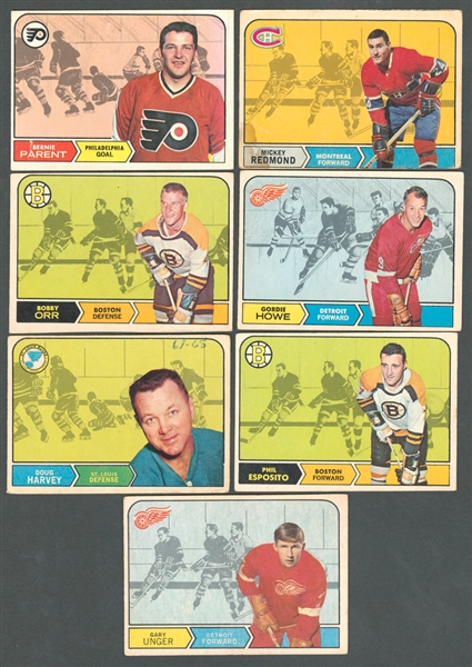 1968-69, 1969-70, 1973-74 O-Pee-Chee and 1974-75 Topps Hockey Cards Sets and Near Complete Sets (4)