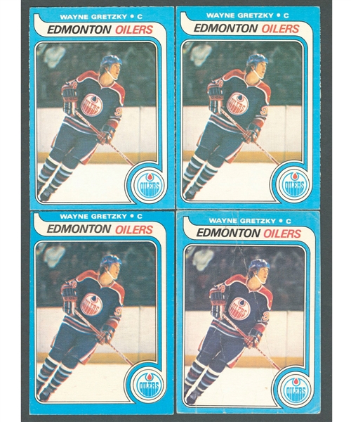 1979-80 O-Pee-Chee Hockey Complete 396-Card Set Collection of 2 with Wayne Gretzky RCs Plus 2 Extra Gretzky Rookie Cards
