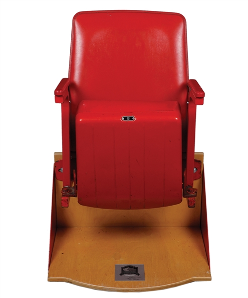 Maple Leaf Gardens Single Red Seat with Base