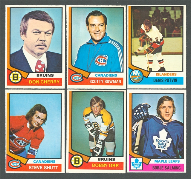 1974-75 O-Pee-Chee Hockey Complete High Grade 396-Card Set