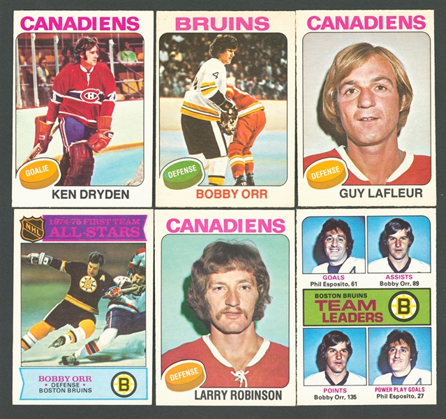 1975-76 O-Pee-Chee Hockey Complete 396-Card Set