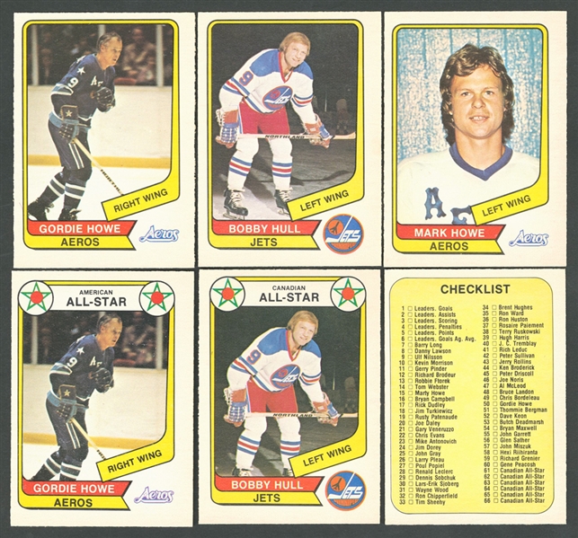 1976-77 O-Pee-Chee Hockey WHA Complete 132-Card Set