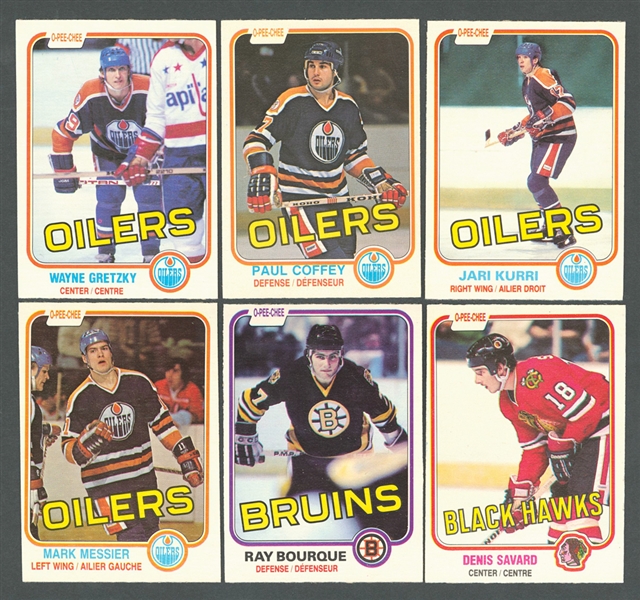 1981-82 O-Pee-Chee Hockey Near Complete Card Set (395/396)