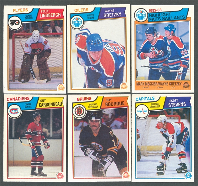 1983-84 O-Pee-Chee Hockey Complete High Grade 396-Card Set