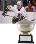 Ray Bourques 1984-85 "Bruins Radio Network Three Star Award" First Star Trophy with His Signed LOA (16")