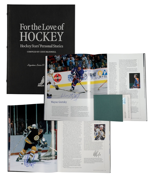 Ray Bourques "For the Love of Hockey" Signature Series Players Edition Leather-Bound Book #003/100 with His Signed LOA