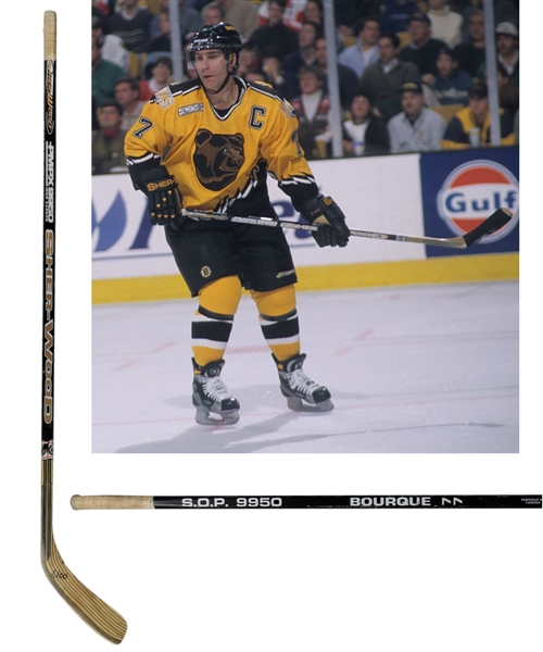 Ray Bourques 1999-2000 Boston Bruins "1,100th NHL Assist" Game-Used Stick with His Signed LOA