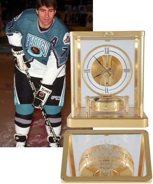 Ray Bourques 1994 NHL All-Star Game Jaeger-LeCoultre Presentational Clock with His Signed LOA (9")